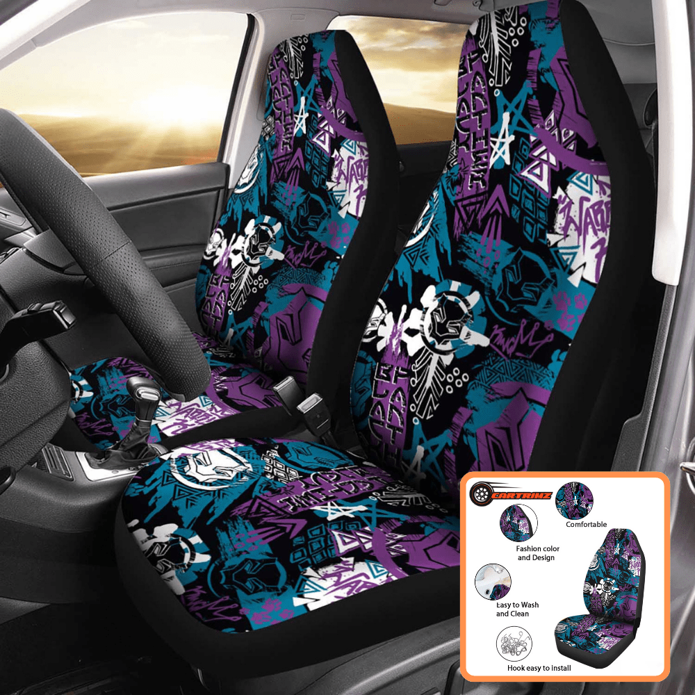 Black Panther Car Seat Covers Heroic Design & Superior Comfort