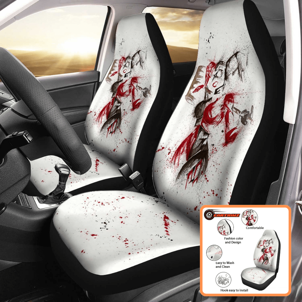 Harley Quinn Car Seat Covers Dynamic & Durable DC Character Prints