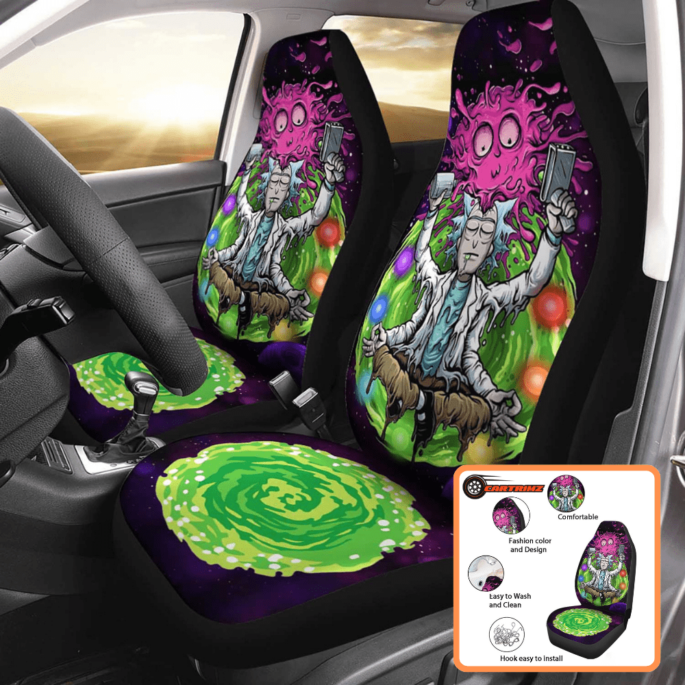 Rick and Morty Car Seat Covers Fun & Durable Designs for Fans