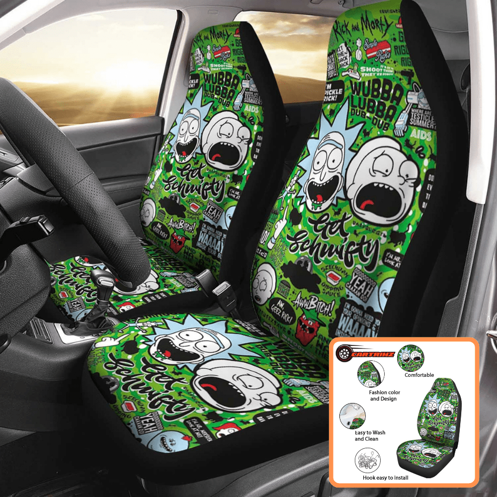 Rick and Morty Car Seat Covers Animated Adventure & Superior Protection