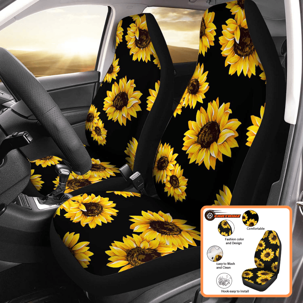 Sunflower Car Seat Covers Brighten Up Your Ride