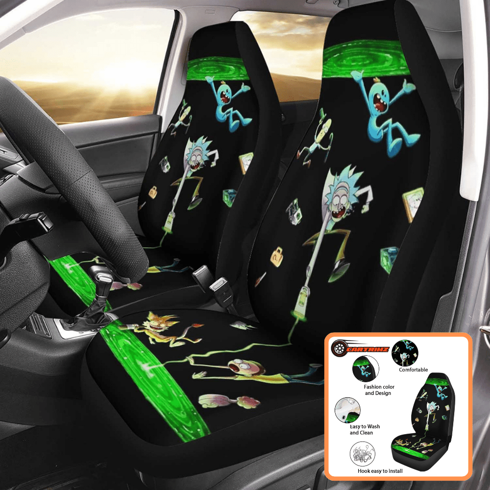 Rick and Morty Car Seat Covers Unique Animated Designs & Long-Lasting Protection