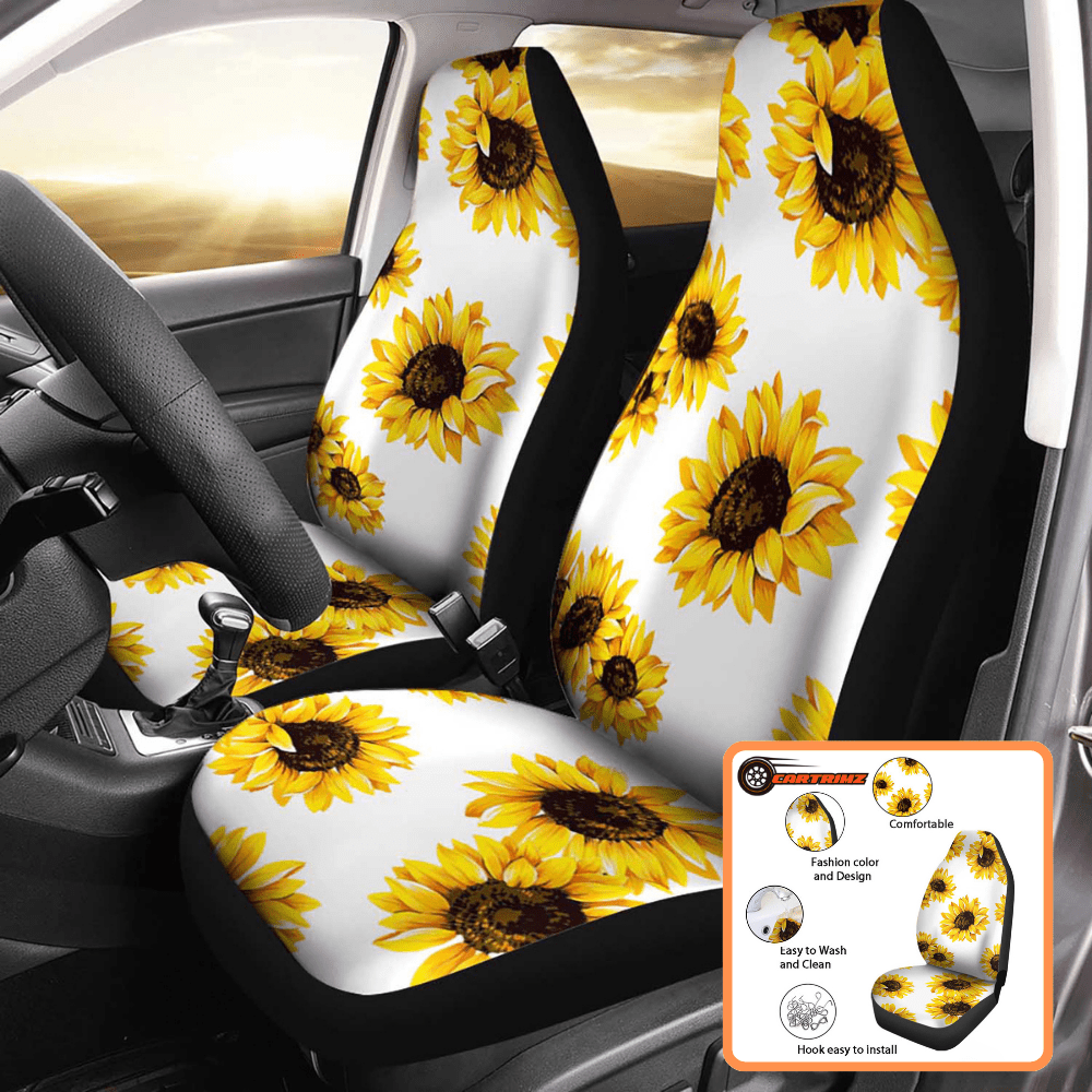 Sunflower Car Seat Covers Stylish & Durable Seat Protection