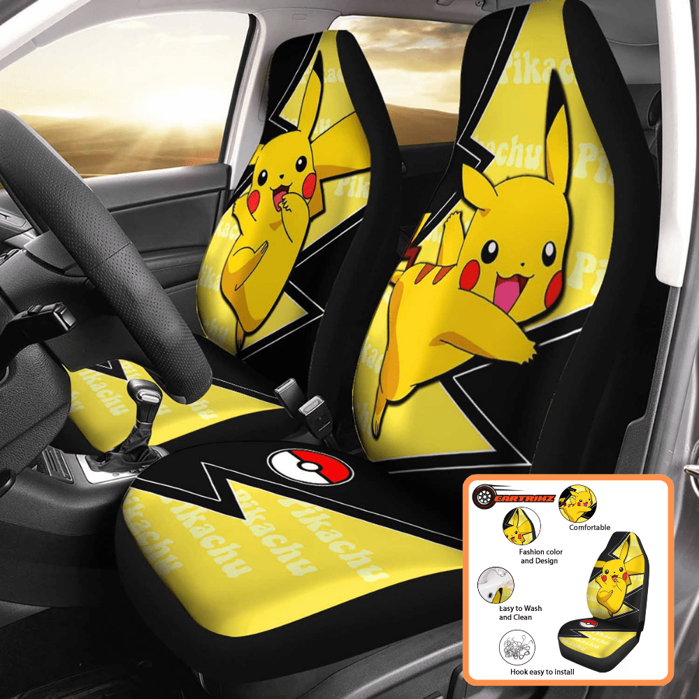 Pokémon Car Seat Covers Iconic Characters & High-Quality Protection