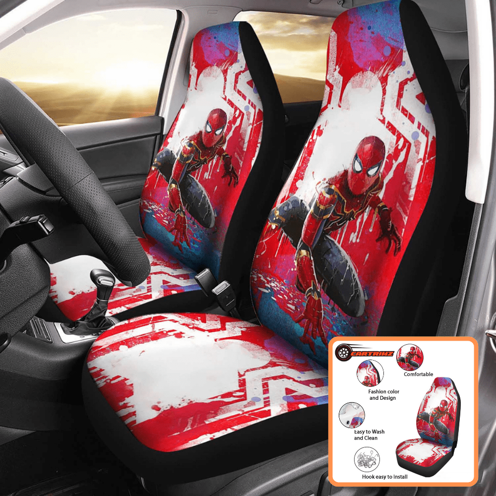 Spider-Man Car Seat Covers Superhero Flair & Long-Lasting Protection