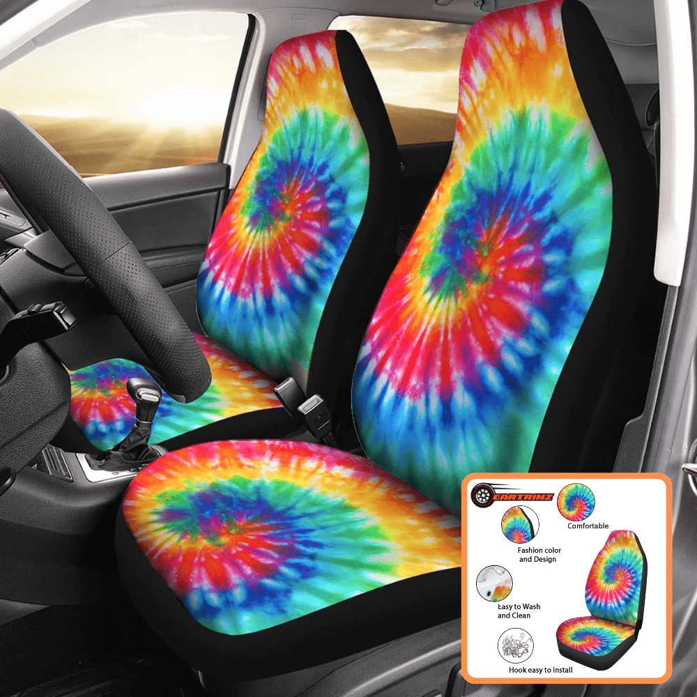 Tie-Dye Car Seat Covers Iconic Style & High-Quality Protection