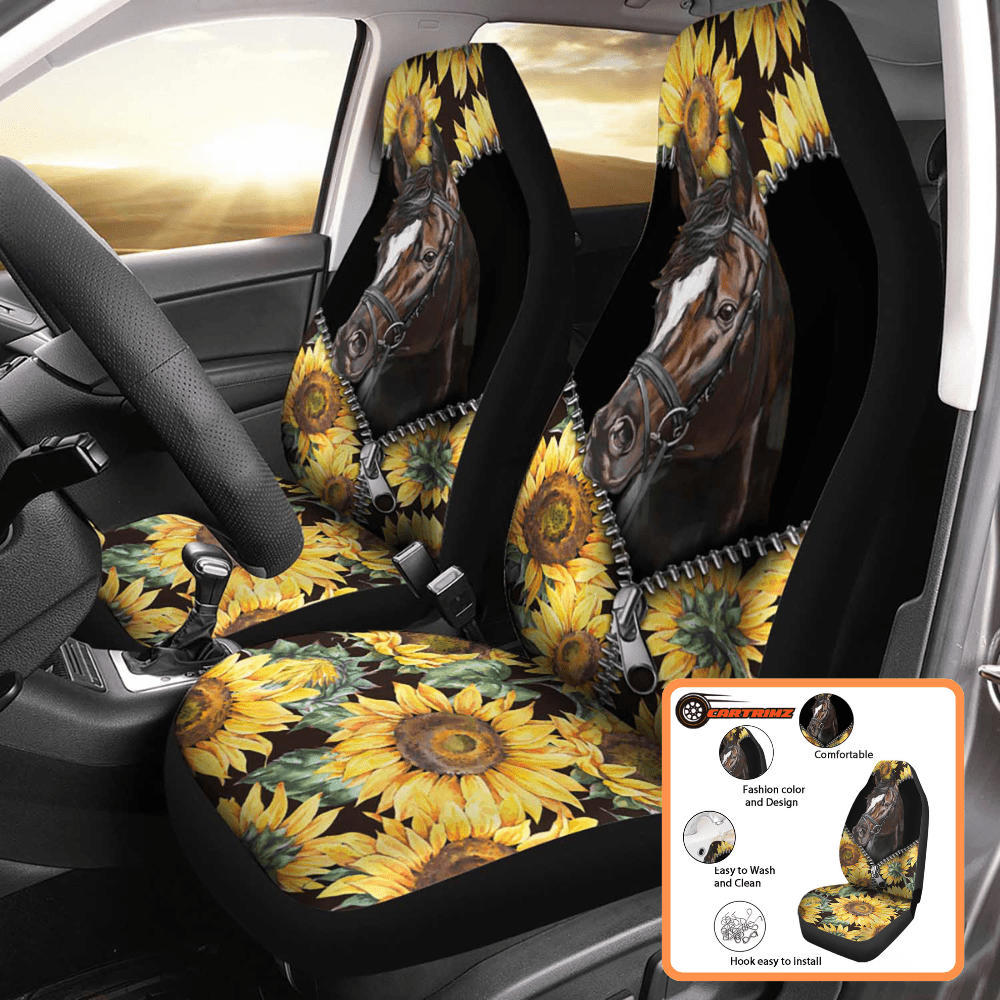 Sunflower Car Seat Covers Bright & Cheerful Interior Upgrade