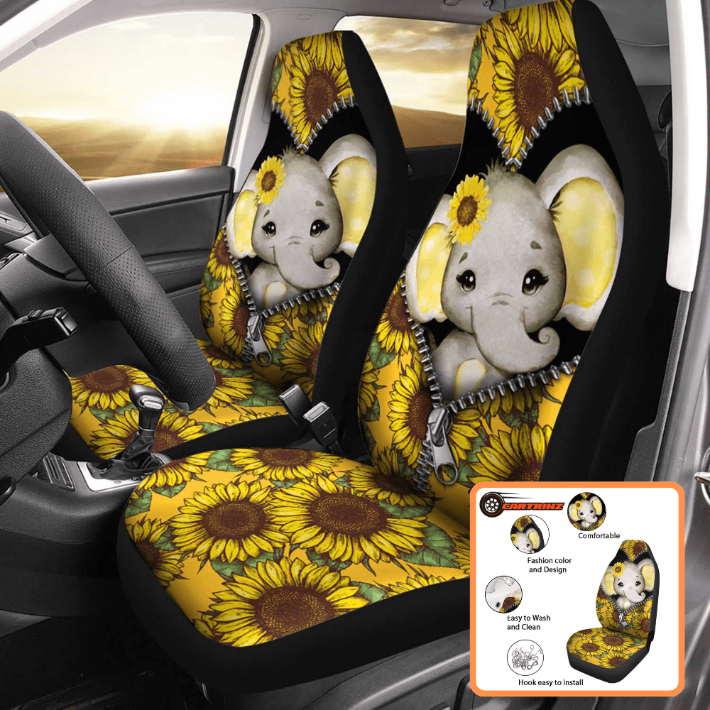 Sunflower Car Seat Covers Durable & Vibrant Seat Protection