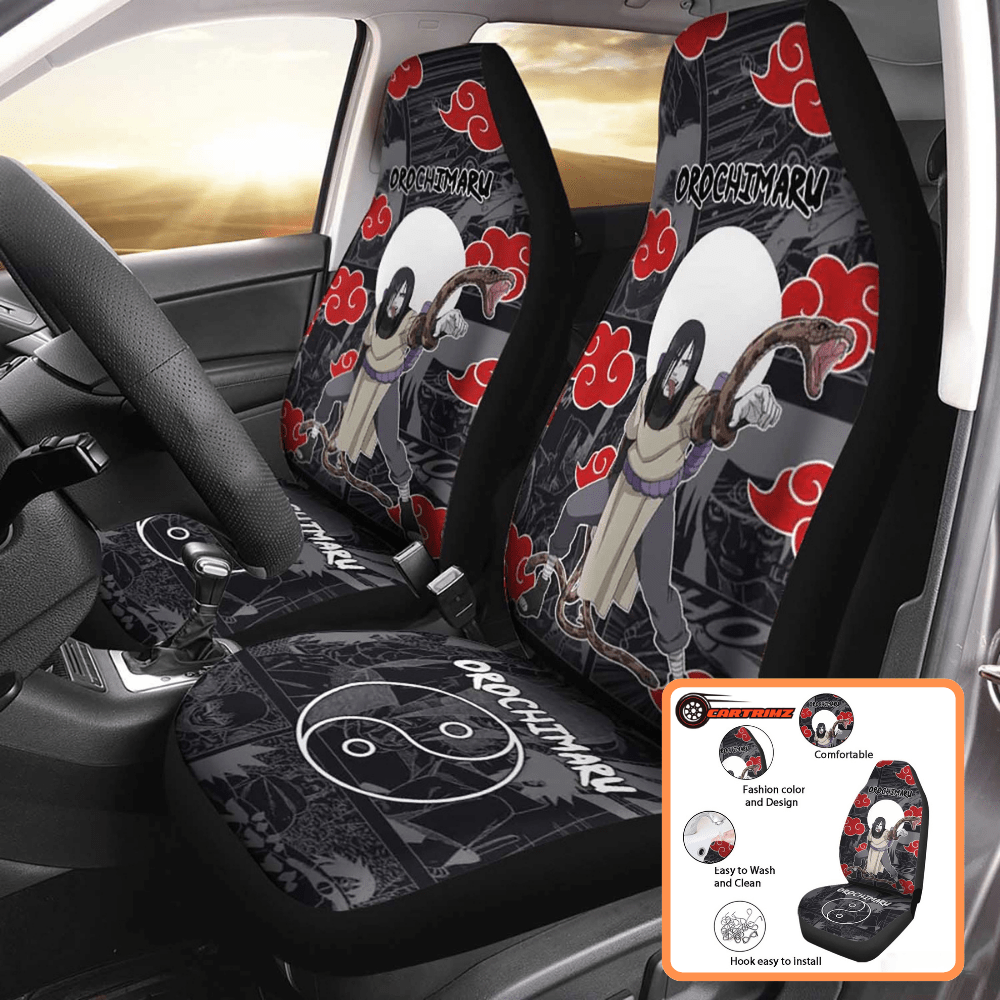 Akatsuki Car Seat Covers Naruto-Inspired Elegance