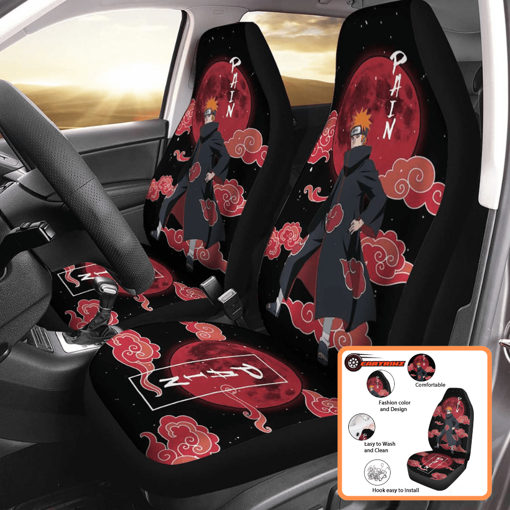 Akatsuki Car Seat Covers Iconic & Durable Anime Design