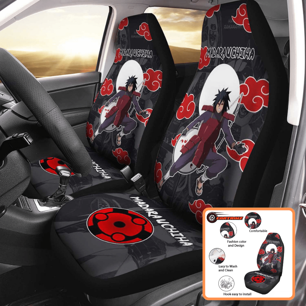 Akatsuki Car Seat Covers Anime Style & Long-Lasting Protection