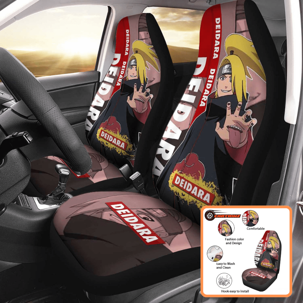 Akatsuki Car Seat Covers Bold Anime Style & Durable Protection