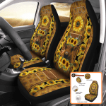 Sunflower Car Seat Covers Charming & Durable Car Accessories