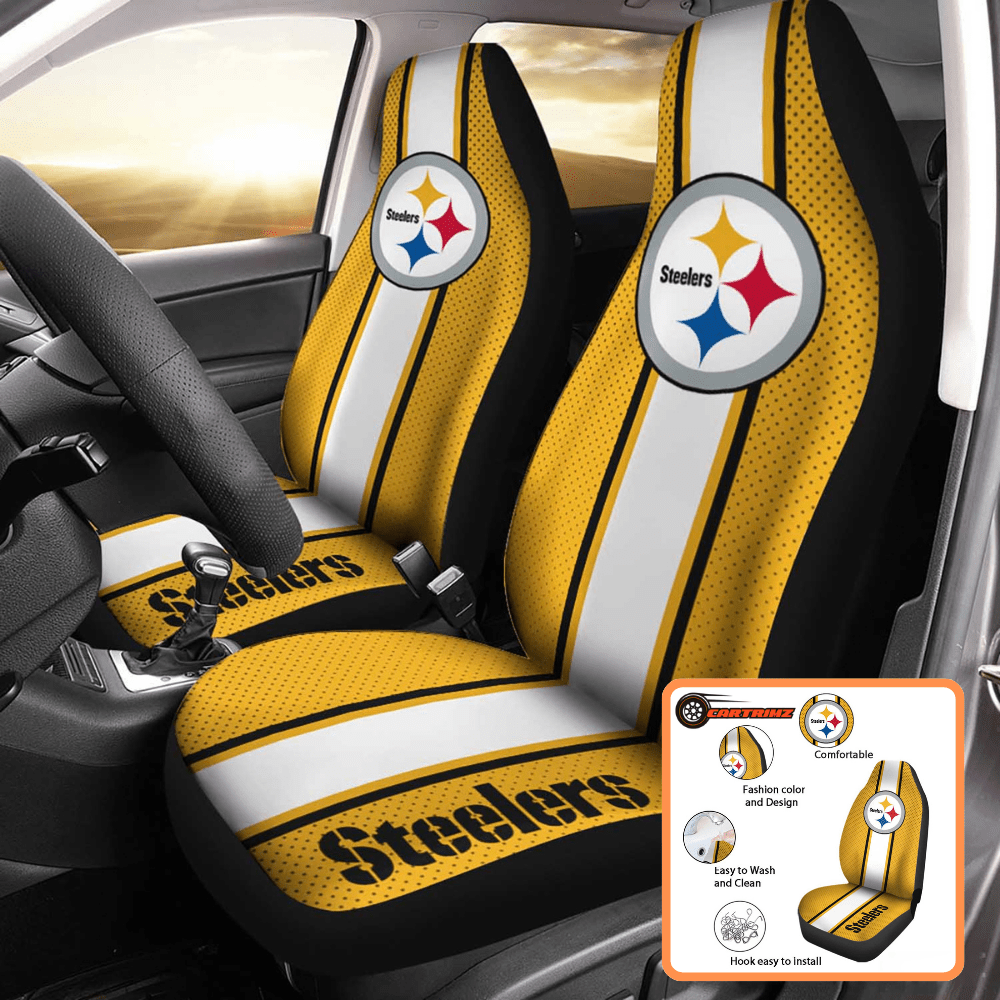 Pittsburgh Steelers Car Seat Covers Stylish & Durable Fan Gear