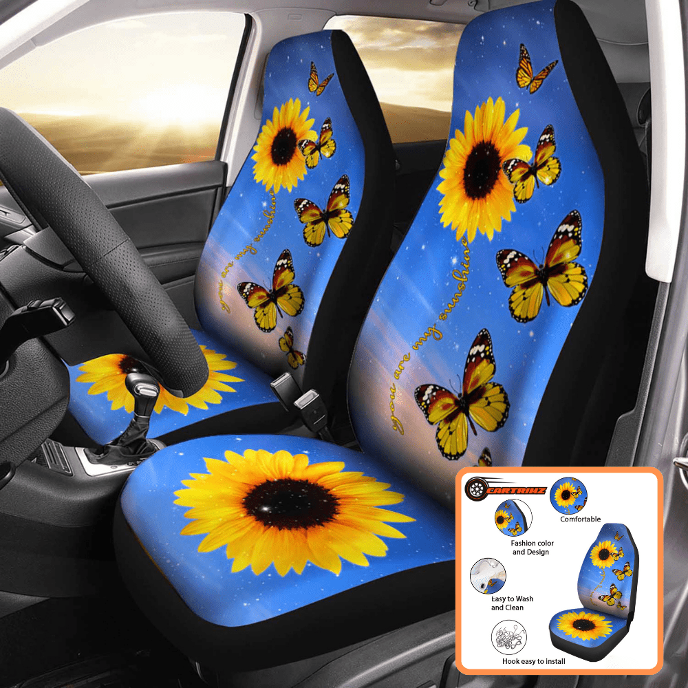 Sunflower Car Seat Covers Stylish Floral Protection for Your Car