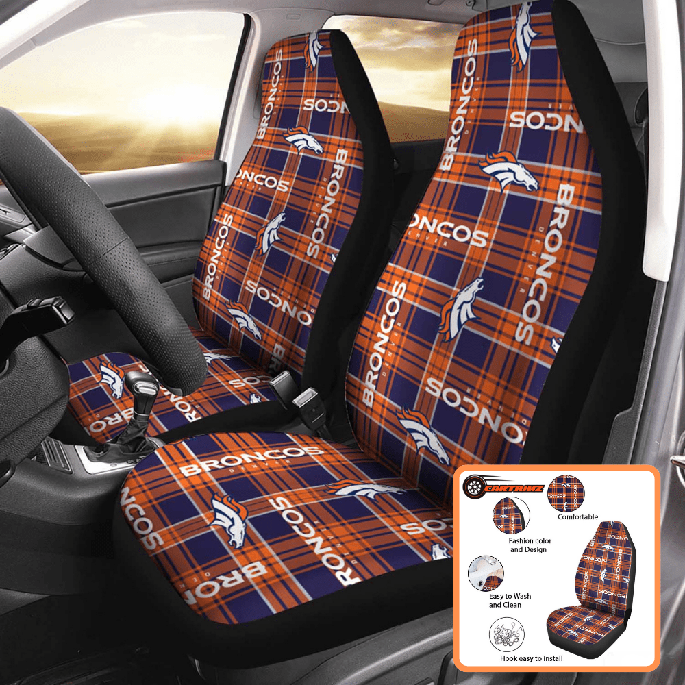 Denver Broncos Car Seat Covers Team Pride & Protection