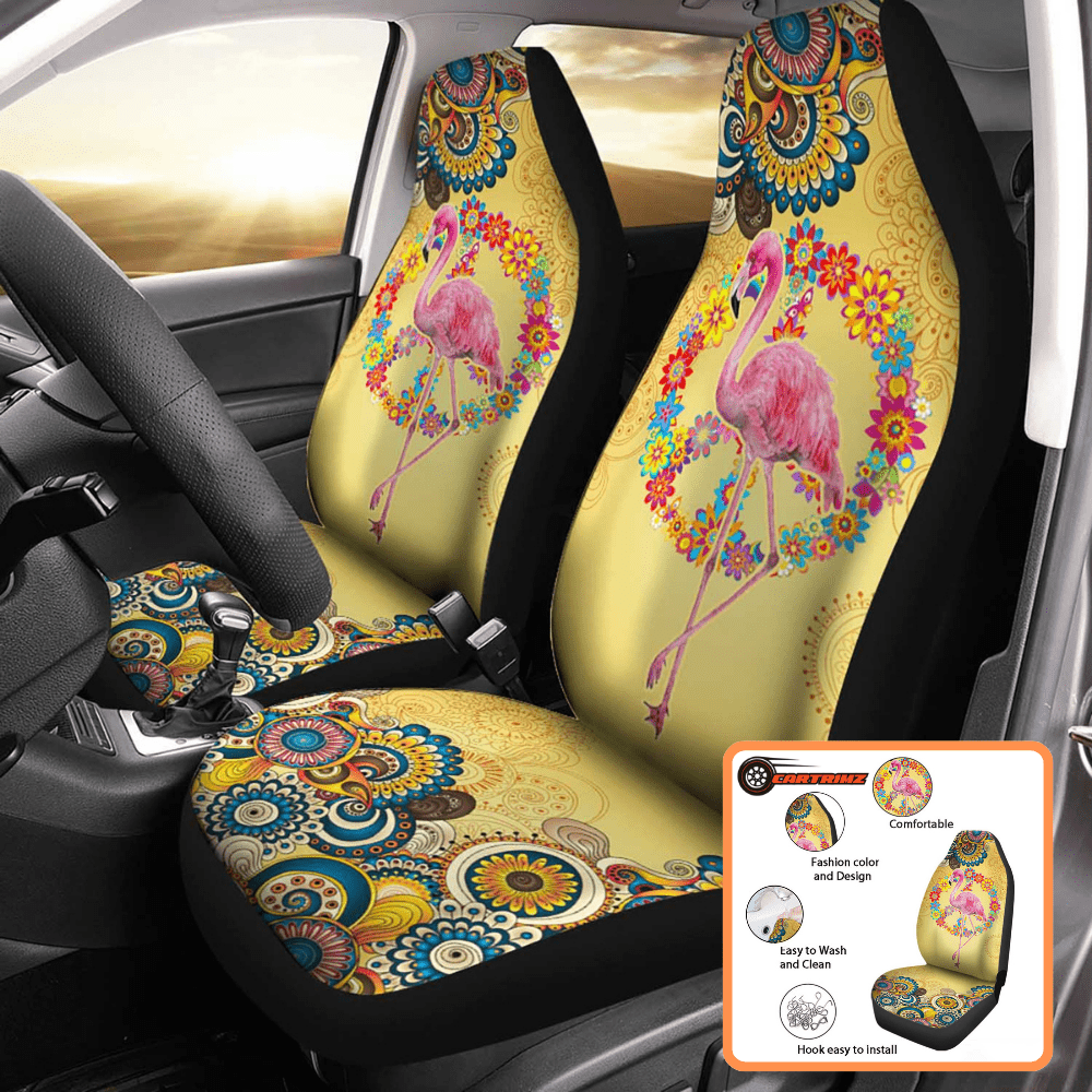 Flamingo Car Seat Covers Stylish & Durable