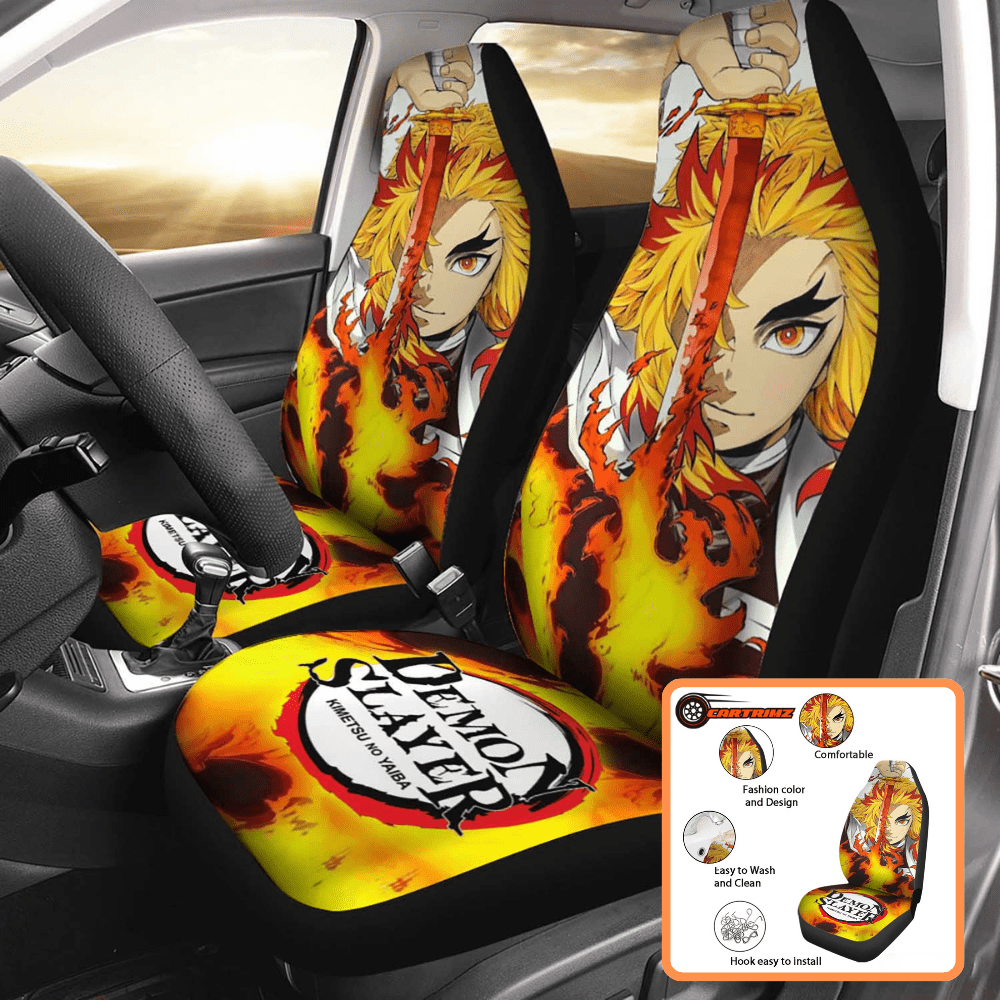 Demon Slayer Car Seat Covers Unleash Your Inner Warrior