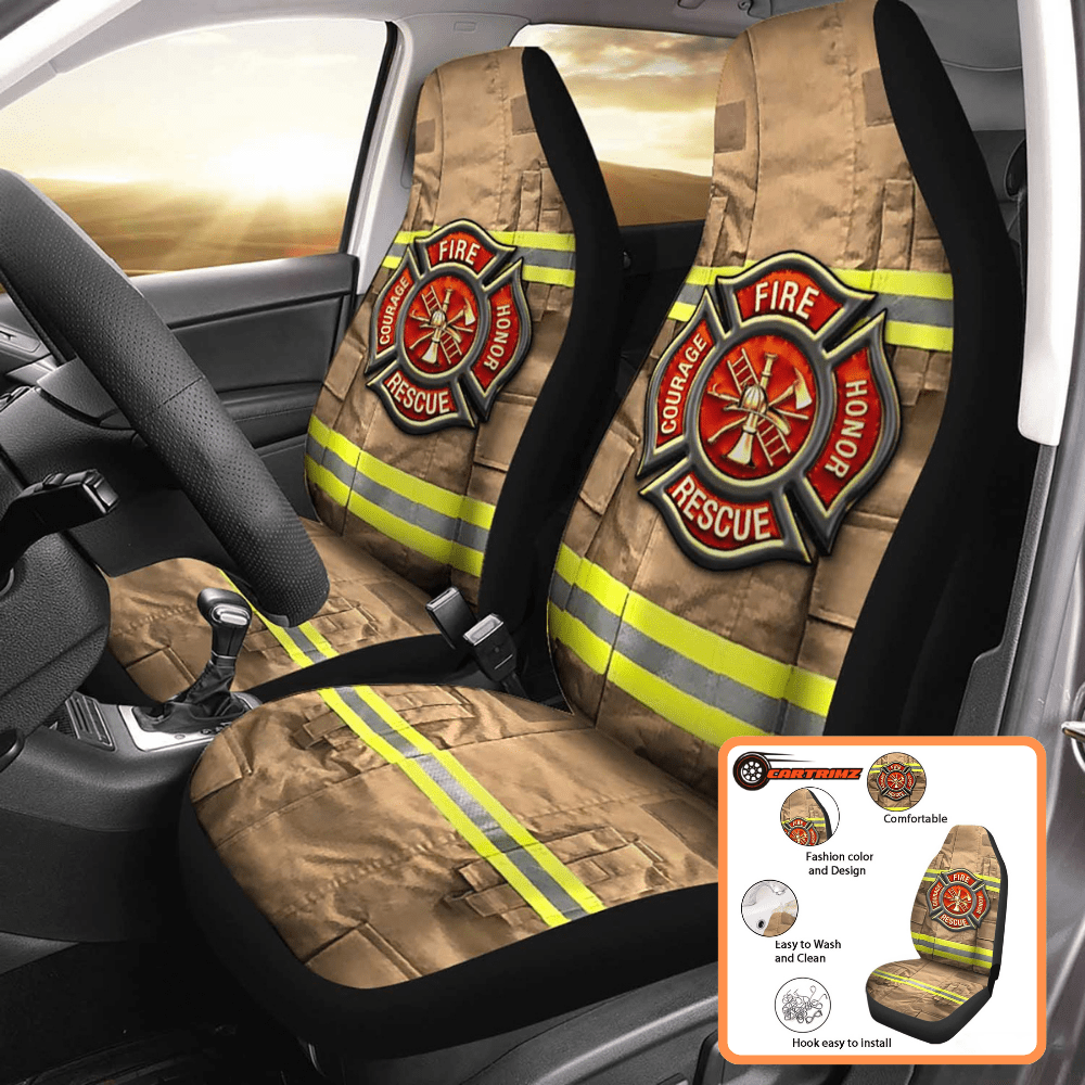 Firefighter Car Seat Covers Tribute to Courage