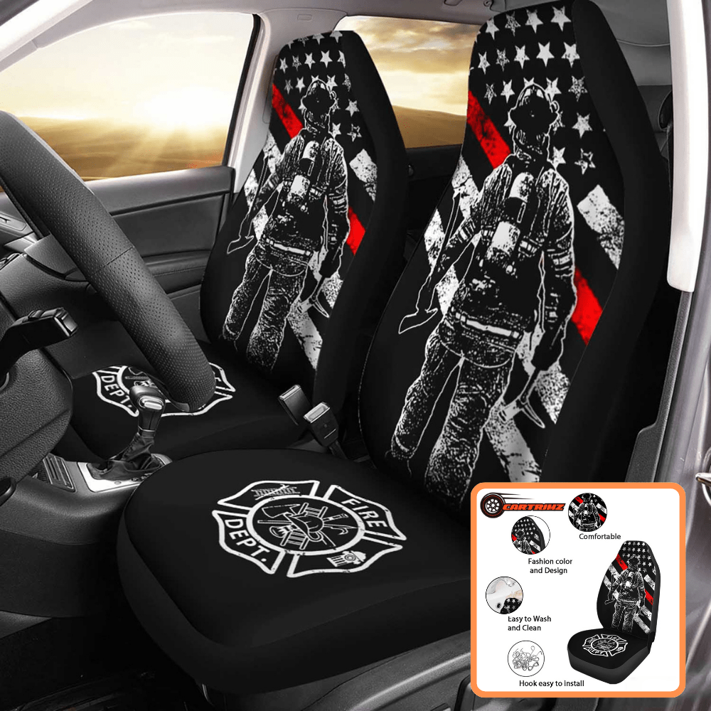 Firefighter Car Seat Covers Durable Tribute