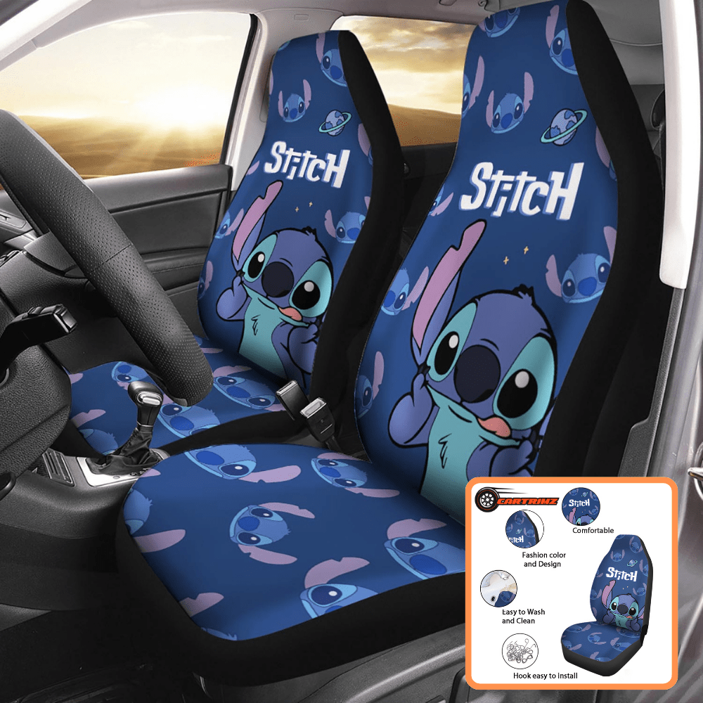 Stitch Car Seat Covers Add a Touch of Disney Magic to Your Ride