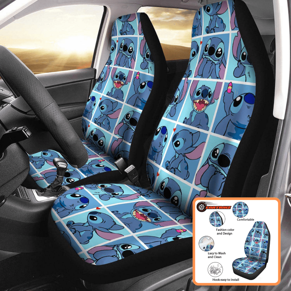 Stitch Car Seat Covers Perfect for Disney Fans