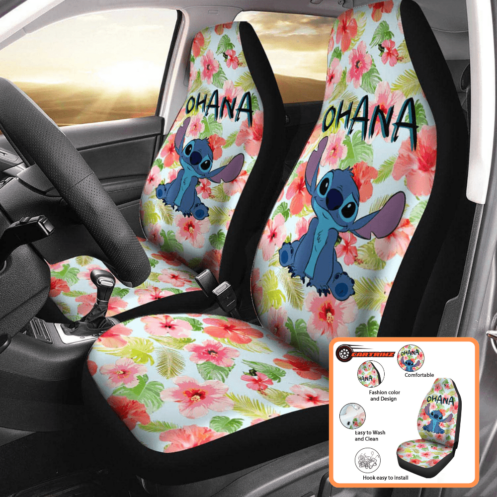 Stitch Car Seat Covers Bring the Charm of Lilo & Stitch to Your Car