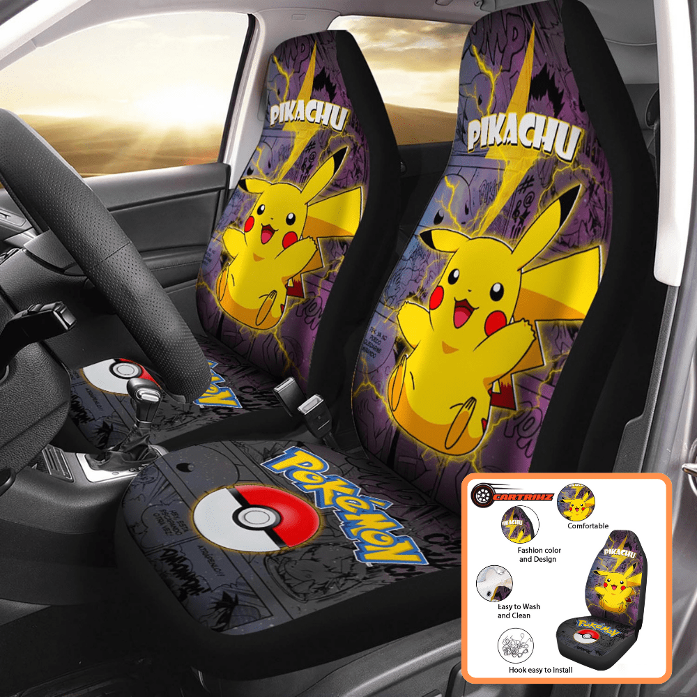 Pokémon Car Seat Covers High-Quality Protection for Fans