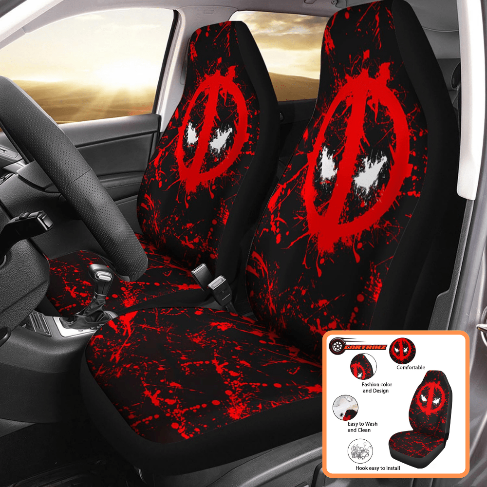 Deadpool Car Seat Covers Add Merc with a Mouth Style to Your Ride