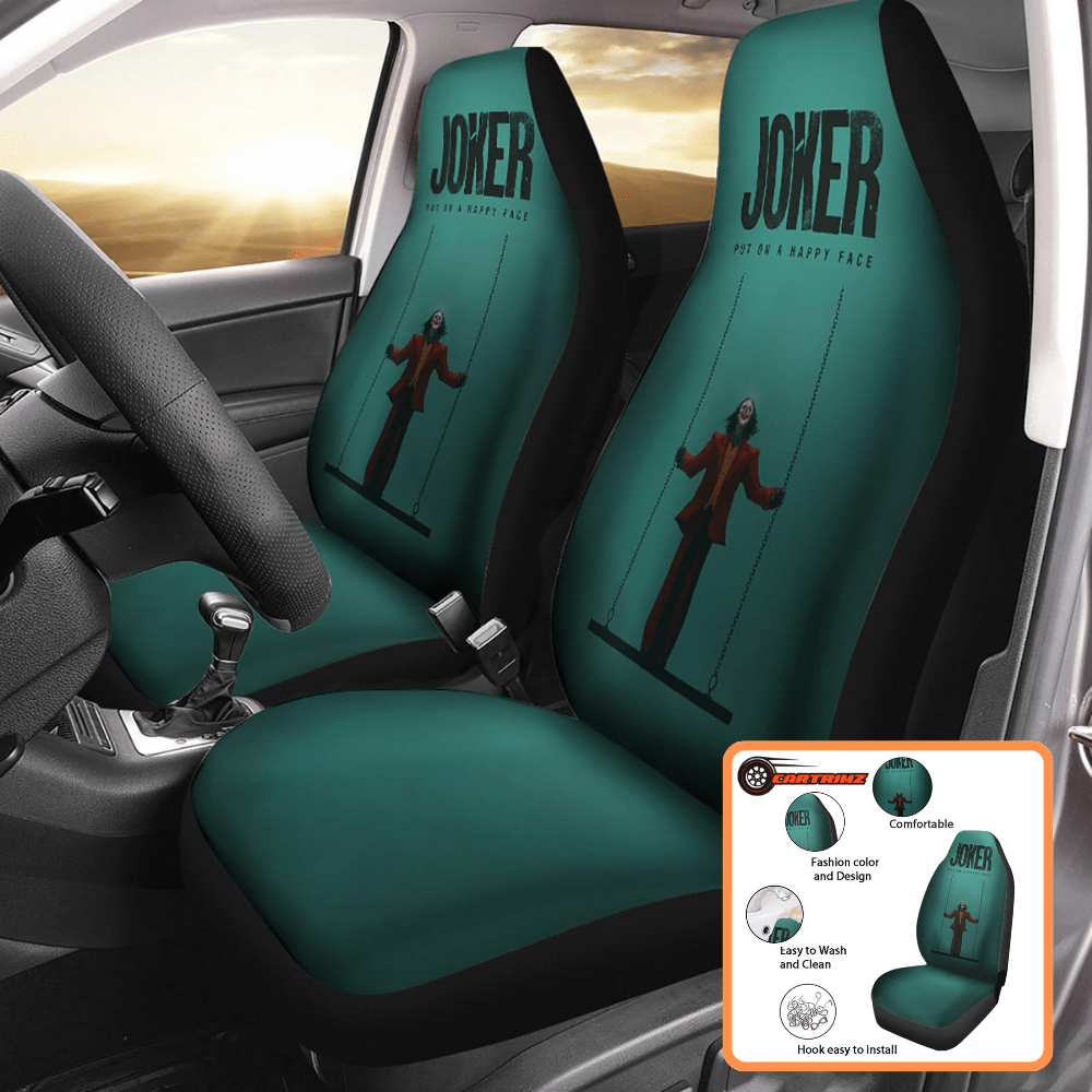 Joker Car Seat Covers Protect Your Seats with Villainous Flair