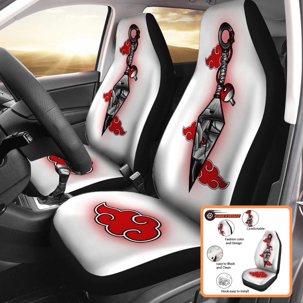 Akatsuki Car Seat Covers Show Your Loyalty to the Dark Side