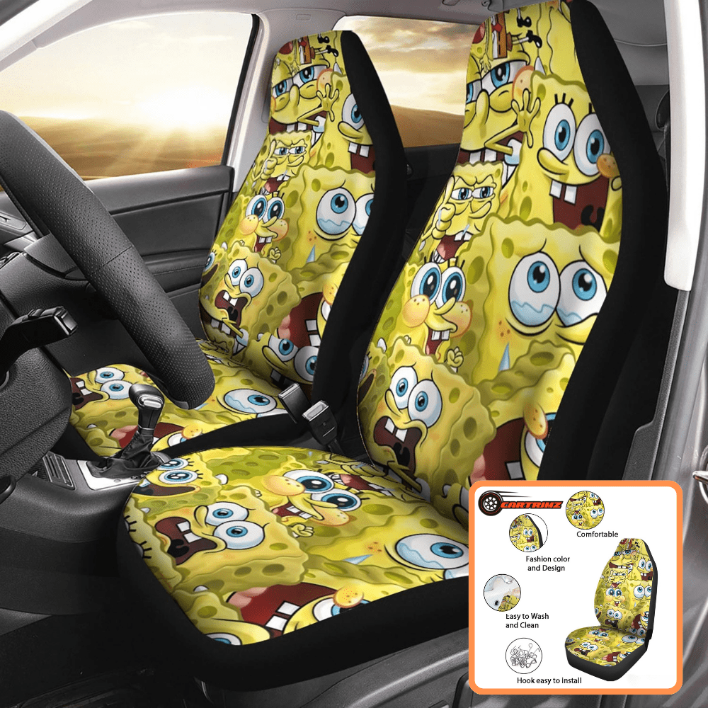 SpongeBob Car Seat Covers Perfect for Fans of the Beloved Cartoon