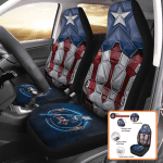 Captain America Car Seat Covers Showcase Your Marvel Pride on Every Drive