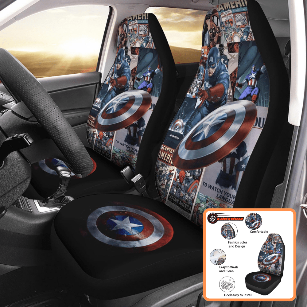 Captain America Car Seat Covers The Perfect Accessory for Marvel Enthusiasts