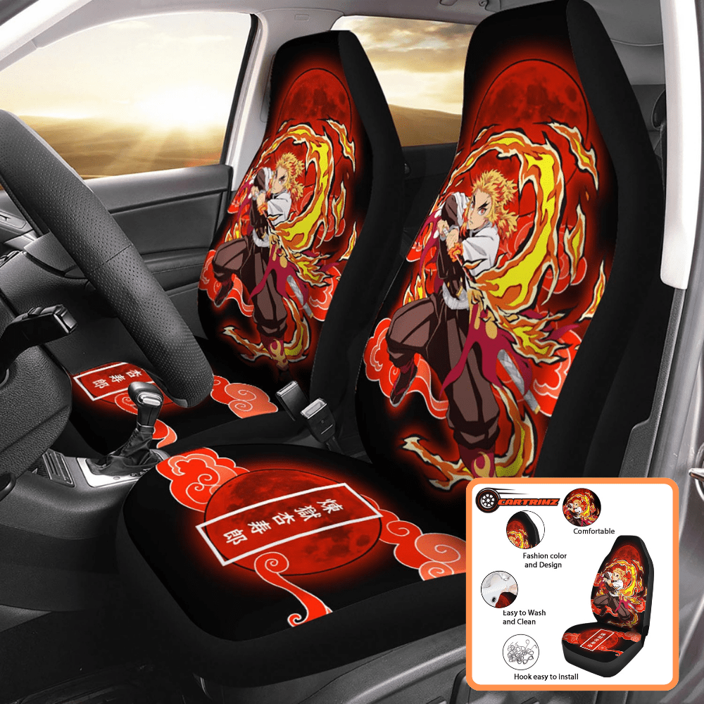 Demon Slayer Car Seat Covers Perfect for Anime Enthusiasts