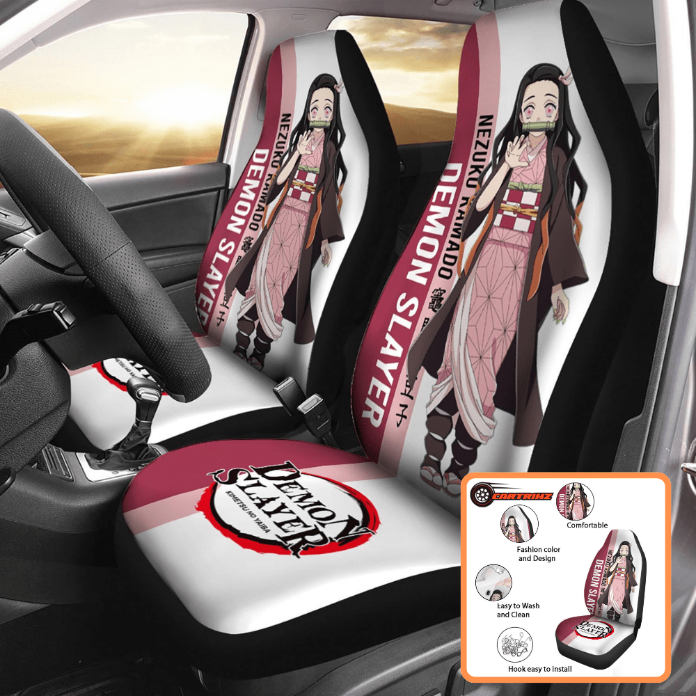 Demon Slayer Car Seat Covers Add a Touch of Anime Action to Your Ride