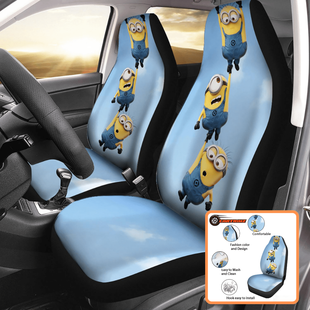 Minion Car Seat Covers Bring the Minion Mischief to Your Car