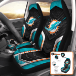 Miami Dolphins Car Seat Covers Perfect for Die Hard Fans