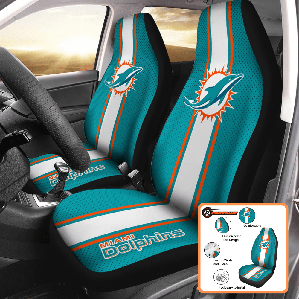 Miami Dolphins Car Seat Covers Support Your Team on the Road