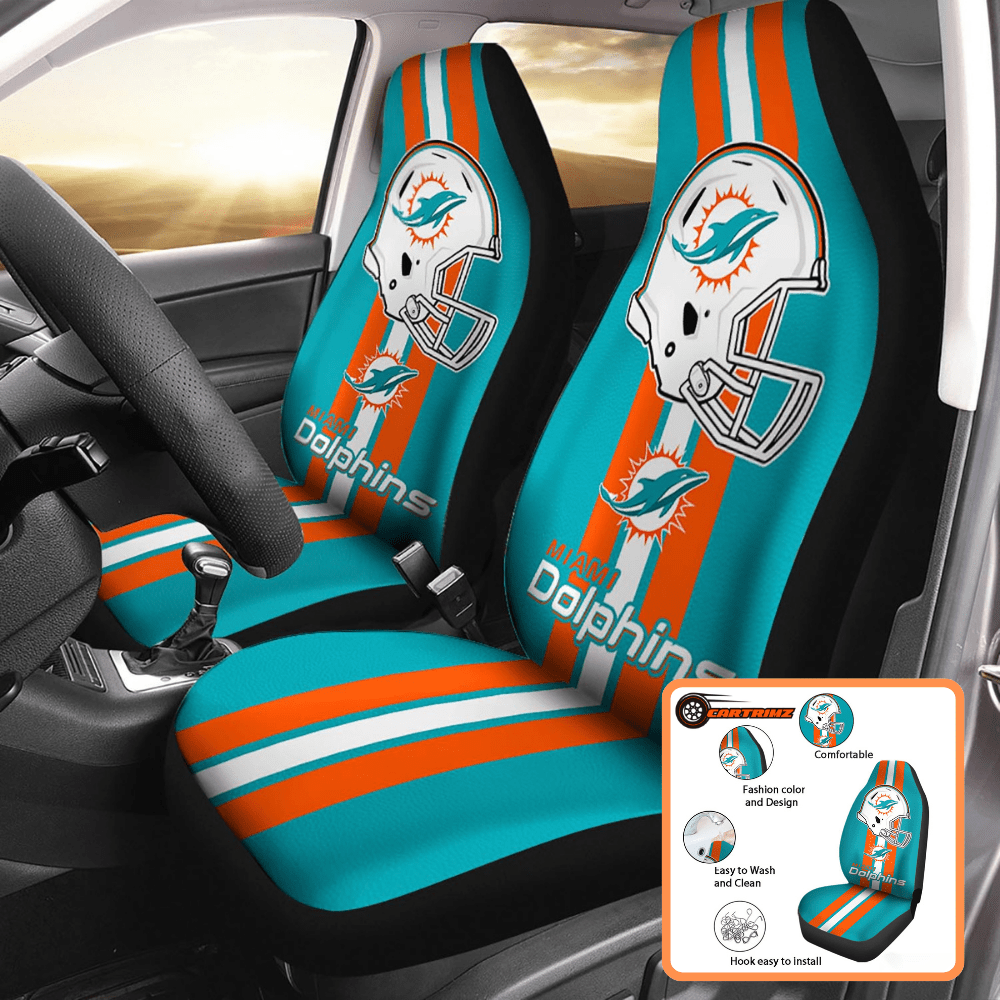 Miami Dolphins Car Seat Covers Football Season Ready