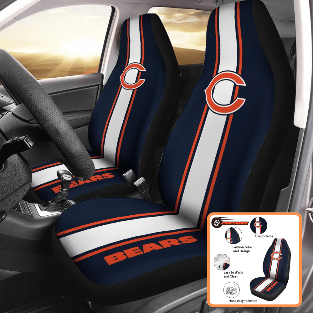 Chicago Bears NFL Seat Covers Comfort and Style for Every Drive