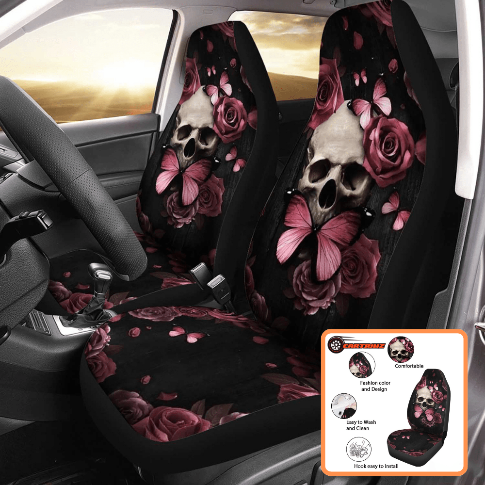 Skull Car Seat Covers Stylish & Durable Seat Protection