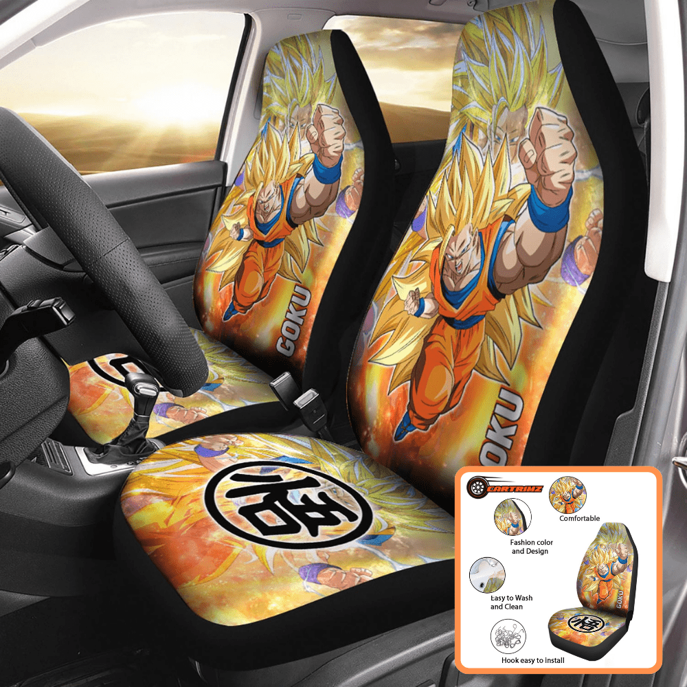 Dragon Ball Car Seat Covers Ultimate Seat Protection for Fans