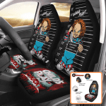 Chucky Car Seat Covers Horror hemed Protection for Your Ride