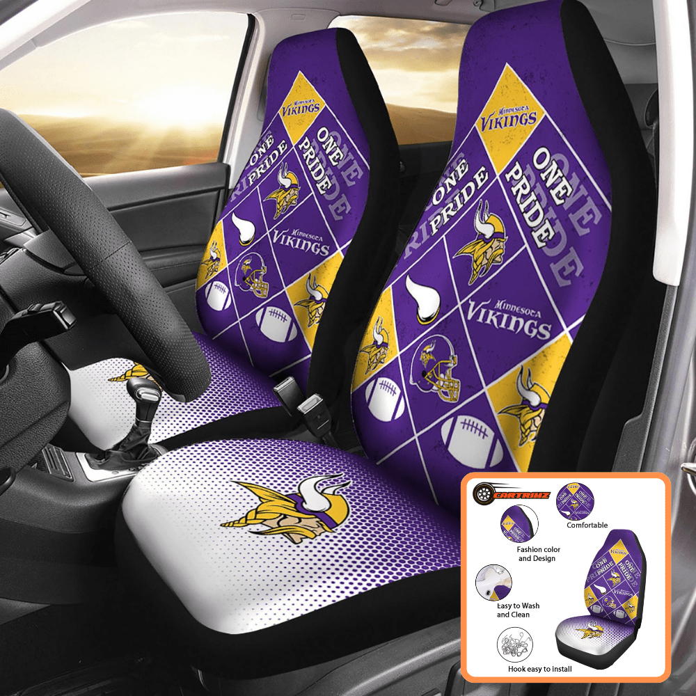 Minnesota Vikings Car Seat Covers Show Your Team Spirit