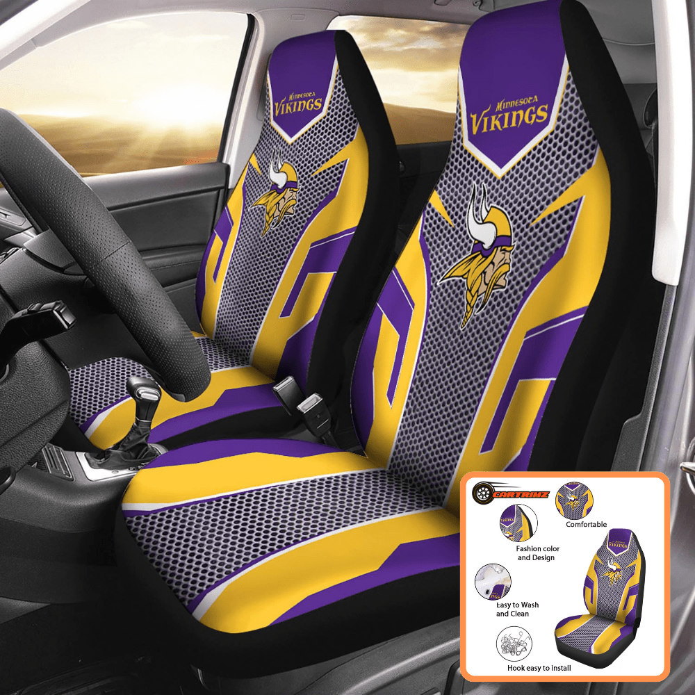 Minnesota Vikings Car Seat Covers Stylish Protection for Fans