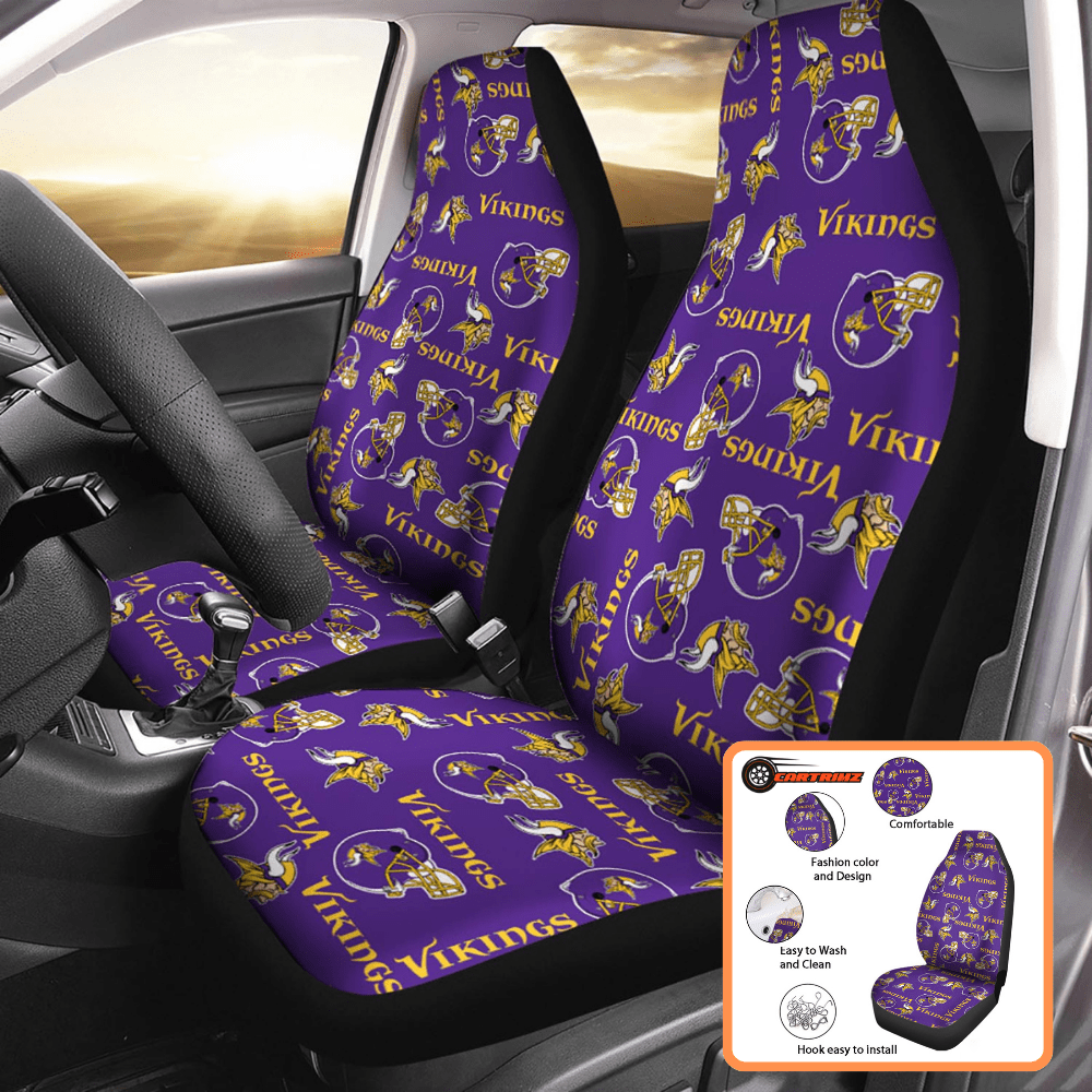 Minnesota Vikings Car Seat Covers Perfect for True Fans