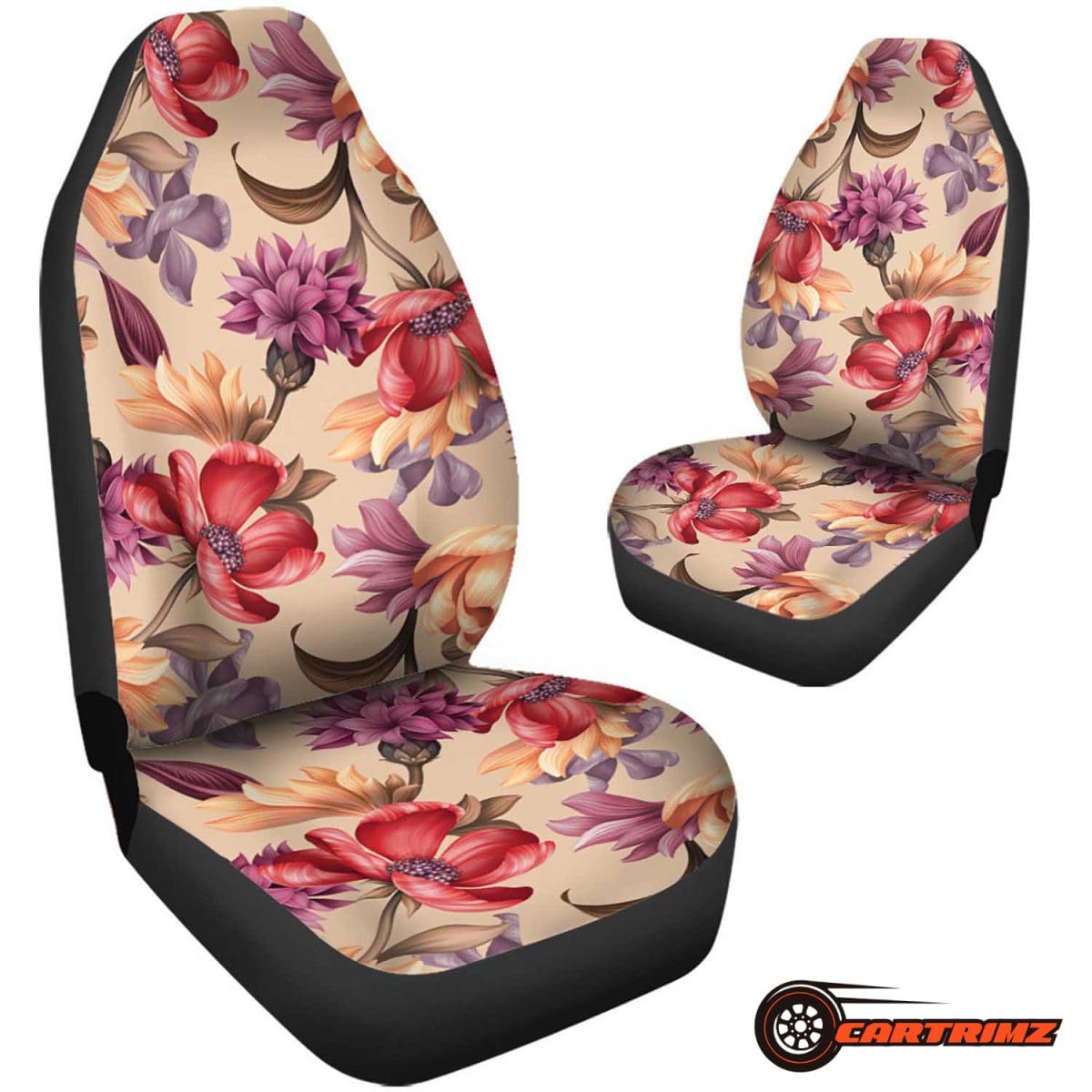 Flower Car Seat Covers Blooming Style & Protection