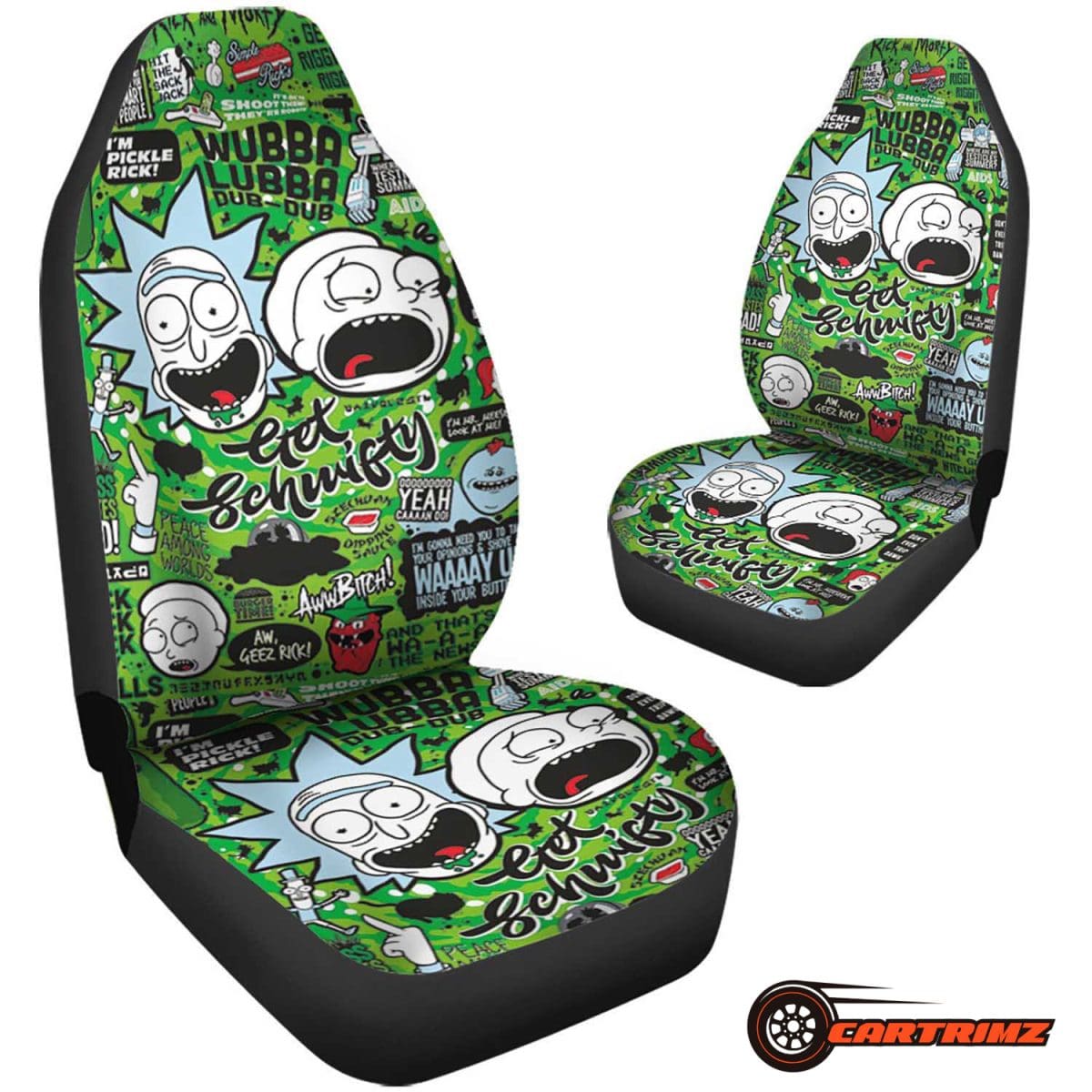 Rick and Morty Car Seat Covers Animated Adventure & Superior Protection