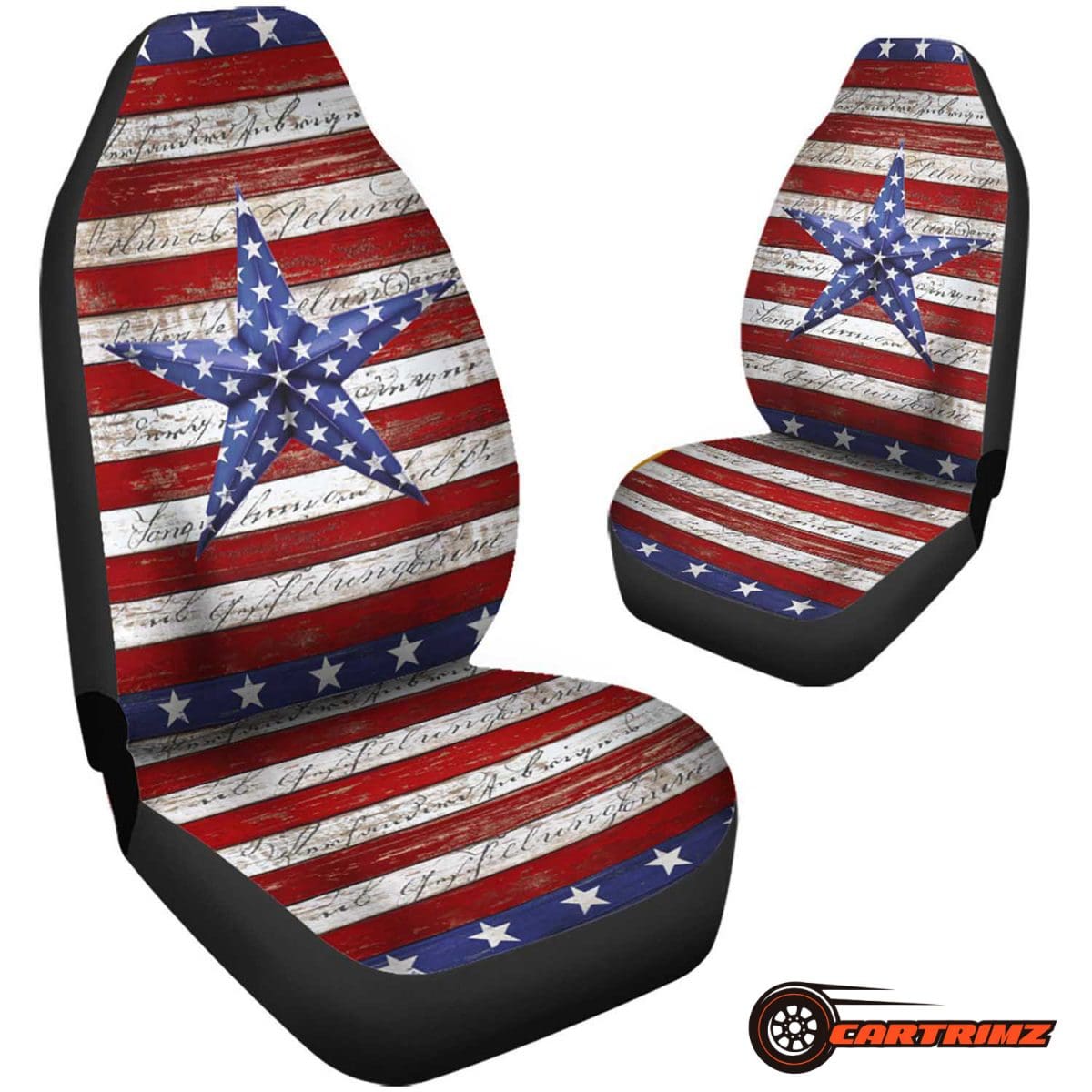 US Flag Car Seat Covers American Flair & Long-Lasting Protection